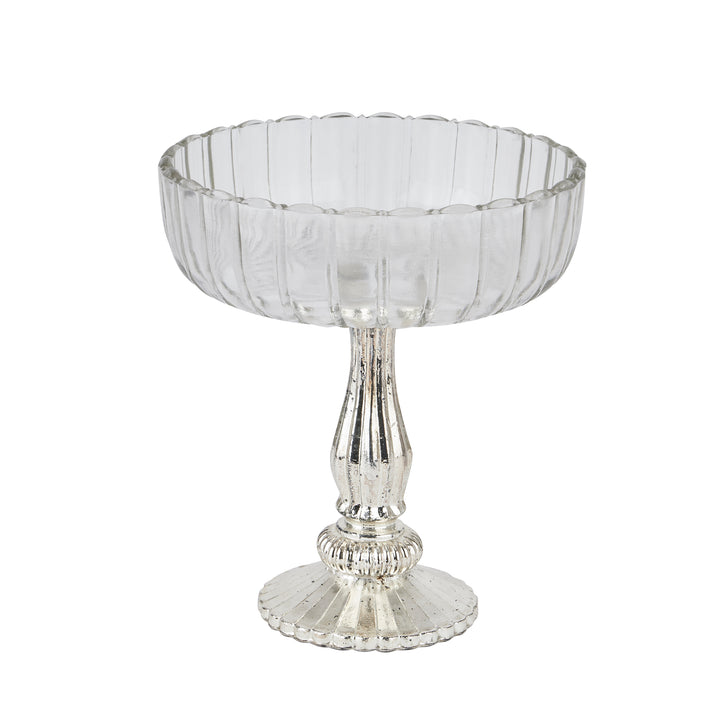 Medium Fluted Glass Display Bowl - Reposing