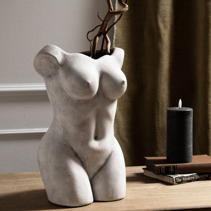 Female Figure Vase - Reposing