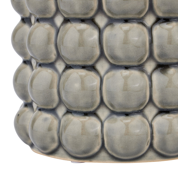 Seville Collection Grey Bubble Planter - Reposing