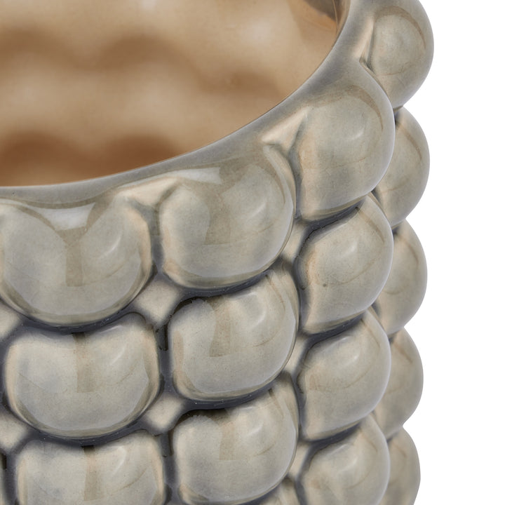 Seville Collection Grey Bubble Planter - Reposing