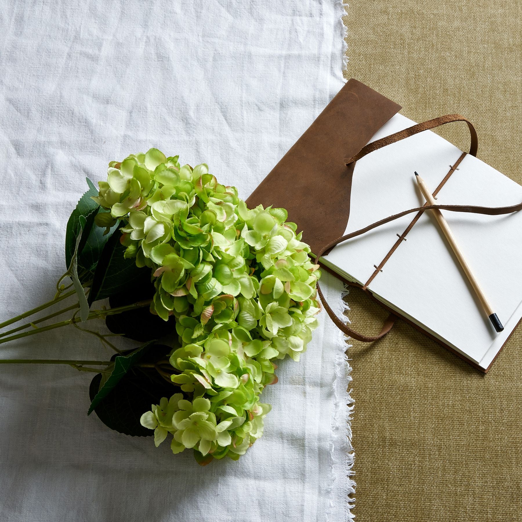 Reposing V Green Hydrangea Bunch