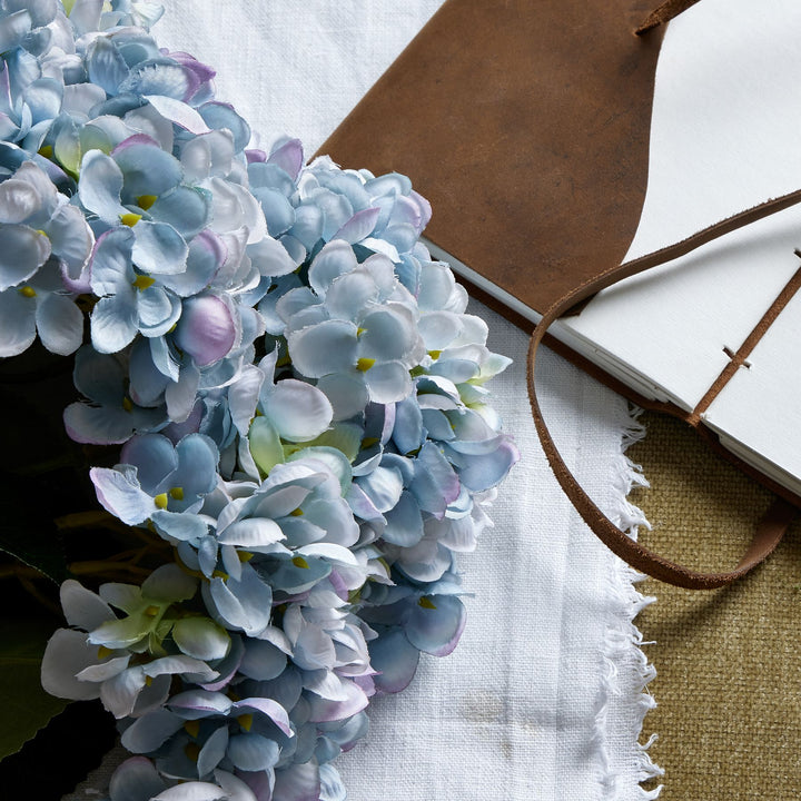 Reposing V Blue Hydrangea Bunch