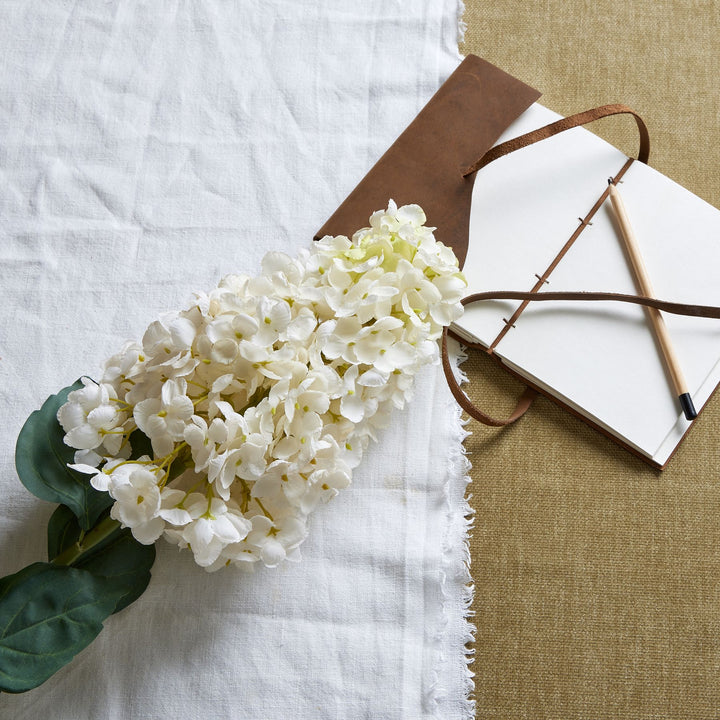 White  Spear Hydrangea - Reposing