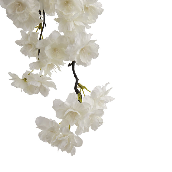 Large White Cherry Blossom Stem - Reposing