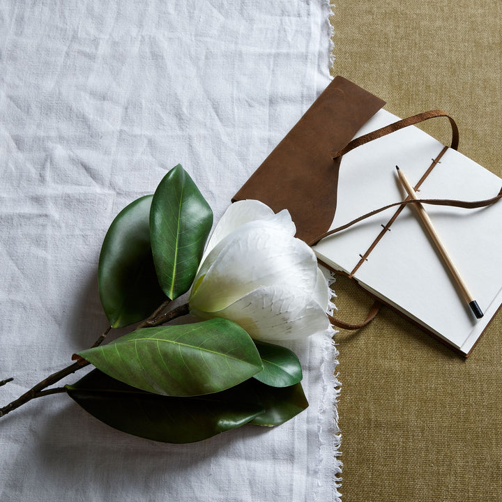 White Magnolia Stem - Reposing