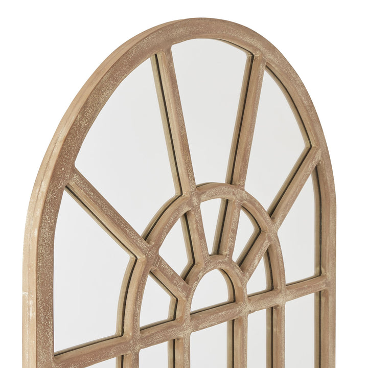 Copgrove Collection Arched Paned Wall Mirror - Reposing