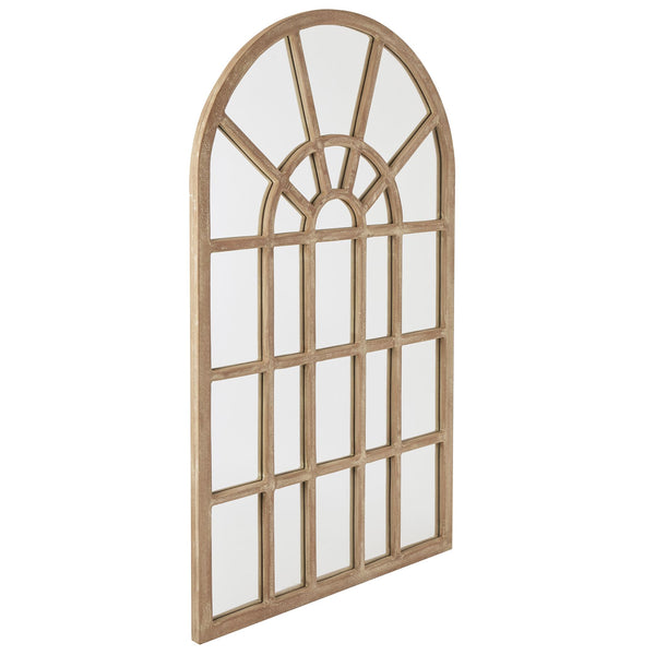Copgrove Collection Arched Paned Wall Mirror - Reposing