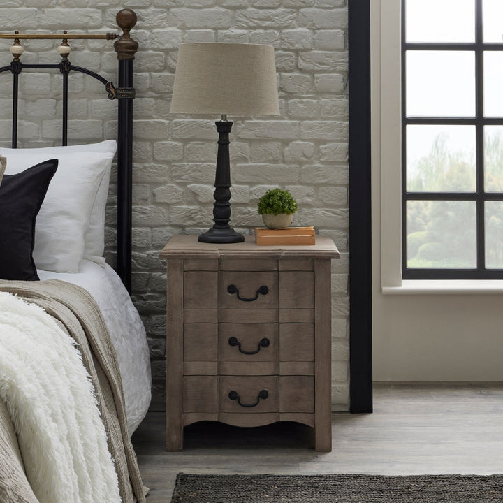 Copgrove Collection 3 Drawer Bedside Table - Reposing