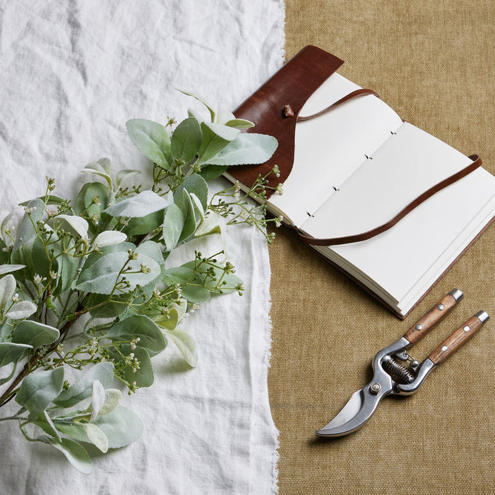 Large Winter Sprig With Lambs Ear And Wax Flower - Reposing