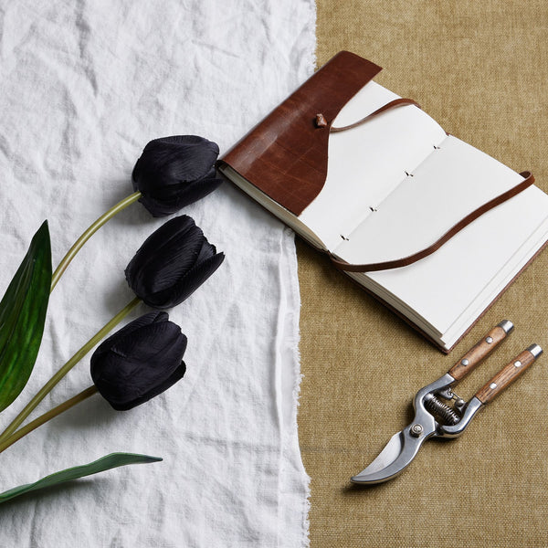 Tall Black Triple Tulip Stem - Reposing