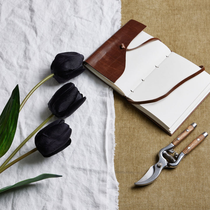 Tall Black Triple Tulip Stem - Reposing