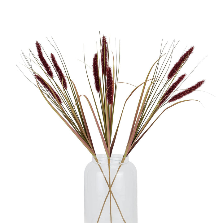 Ruby Triple Grass Stem - Reposing