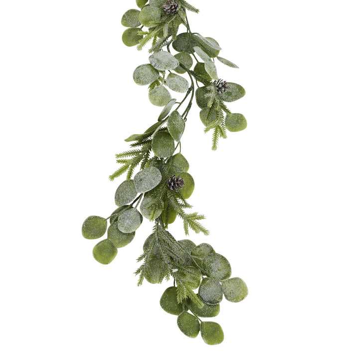 Frosted Pine And Eucalyptus Garland - Reposing