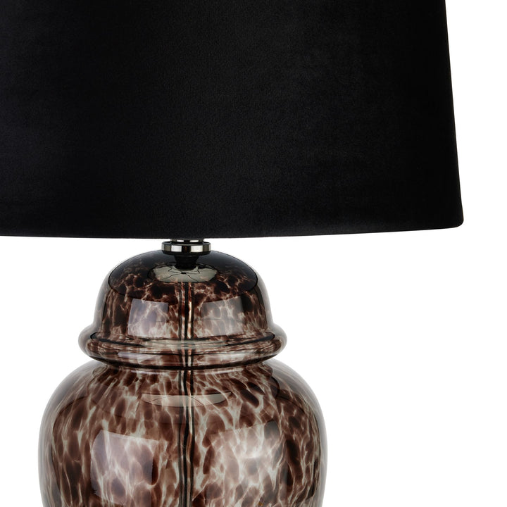 Black Dapple Acanthus Lamp - Reposing