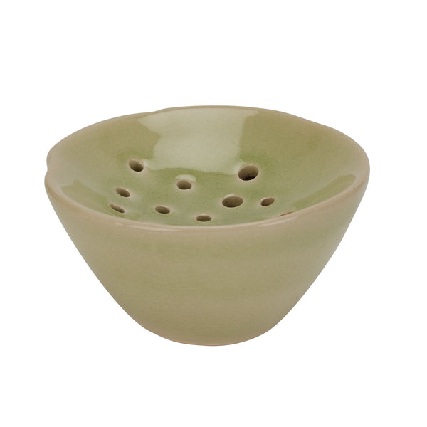 Light Green Ceramic Flower Frog - Reposing