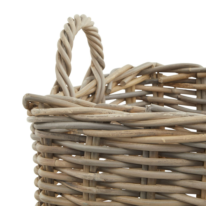 Set of 3 Kubu Rattan Square Storage Baskets - Reposing