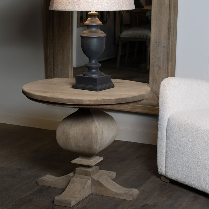 Copgrove Collection Pedestal Side Table - Reposing