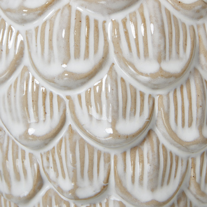 Large Ceramic Pine Cone Trinket Dish With Lid - Reposing