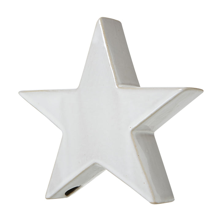 Large Ceramic Standing Star Decoration - Reposing