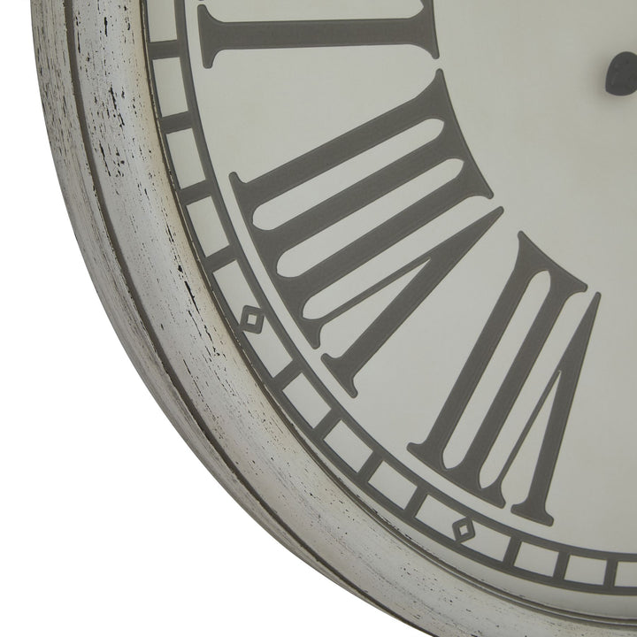 Embossed Wall Clock With Glass - Reposing