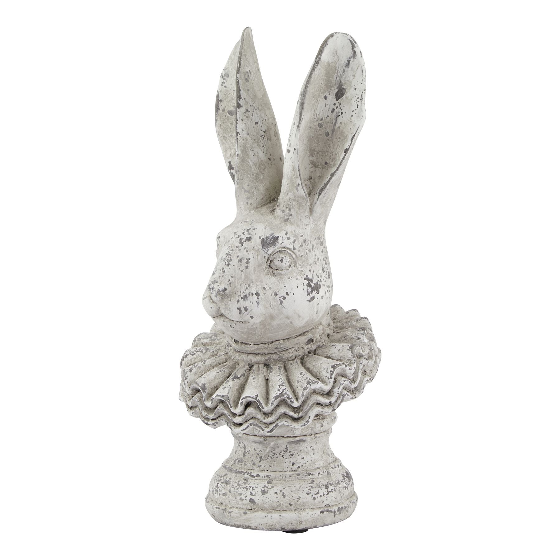 Reposing V Stone Effect Ruffle Hare Ornament